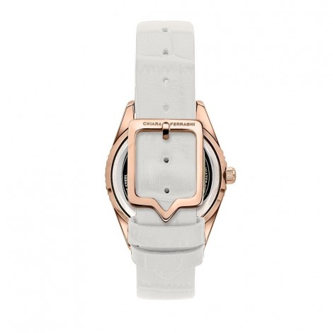 Orologio Chiara Ferragni Solo Tempo Donna Everyday 32 mm Oro Rosa Acciaio Pelle White R1951100503