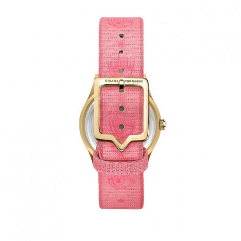 Orologio Chiara Ferragni Solo Tempo Donna Contemporary 32 mm Oro Giallo Acciaio Tessuto Rosa R1951102501