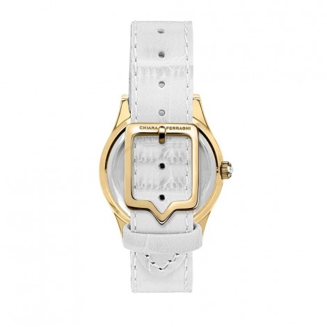 Orologio Chiara Ferragni Donna Contemporary 32 mm Gold Acciaio White Pelle R1951102502