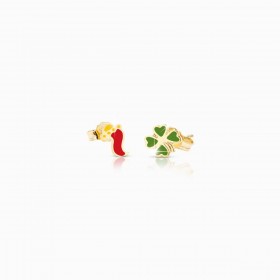 Le Bebé Primegioie Orecchini Fortuna Cornetto PMG055