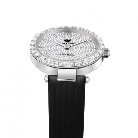 Orologio Chiara Ferragni Solo Tempo Donna Lady Like 34 mm Acciaio Silver Black Pelle R1951103501