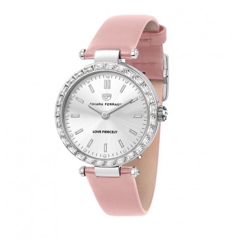 Orologio Chiara Ferragni Solo Tempo Donna Lady Like 34 mm Acciaio Rosa Silver Pelle R1951103502