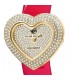 Orologio Chiara Ferragni Solo Tempo Donna Heart Capsule 30x30 mm Gold Acciaio Cristalli Rosso Pelle R1951105501