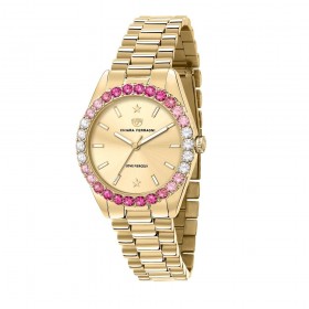 Orologio Chiara Ferragni Solo Tempo Donna Everyday 34 mm Gold Acciaio Cristalli Rosa White R1953100501