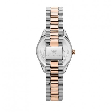 Orologio Chiara Ferragni Solo Tempo Donna Everyday 34 mm Silver Acciaio Cristalli Oro Rosa R1953100504