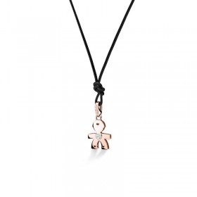 Le Bebé Ciondolo Donna Diamantini Bimbo Oro Rosa Diamanti 0, 03 ct LBB066