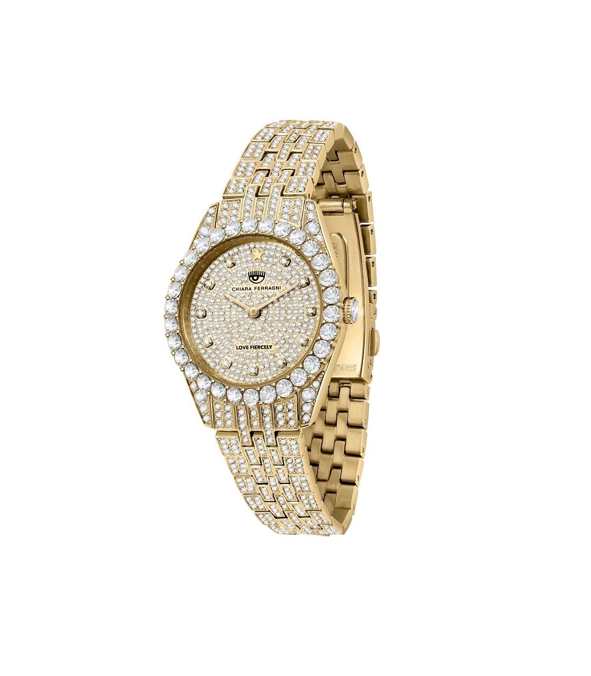 Orologio tutto brillantinato sale