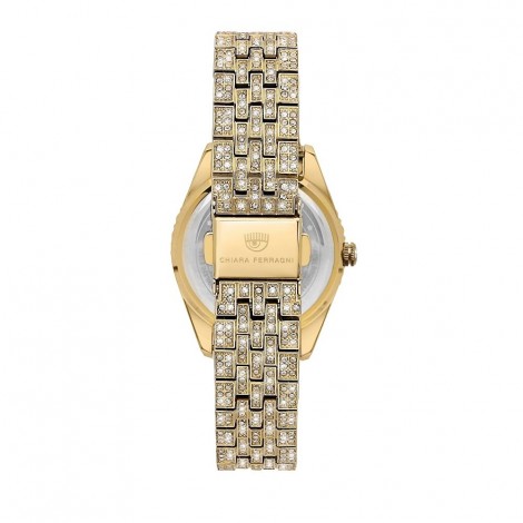 Orologio Chiara Ferragni Solo Tempo Donna Everyday 32 mm Gold White Cristalli R1953100507