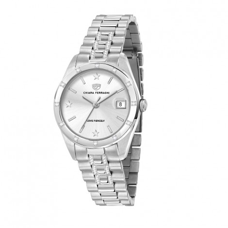 Orologio Chiara Ferragni Donna Everyday 32 mm Silver Acciaio Cristalli White R1953100514