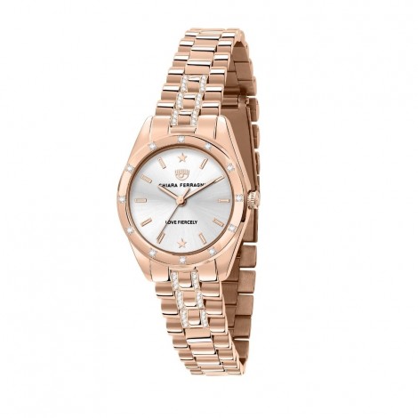 Orologio Chiara Ferragni Solo Tempo Donna Everyday 28 mm Gold Rose Acciaio Cristalli White R1953100516