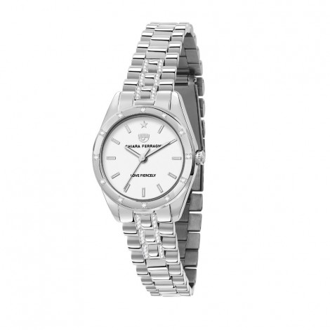 Orologio Chiara Ferragni Solo Tempo Donna Everyday 28 mm Silver Acciaio Cristalli White R1953100517