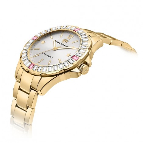 Orologio Chiara Ferragni Solo Tempo Donna Sport Baguette 36 mm Silver Acciaio Gold Pink R1953101502