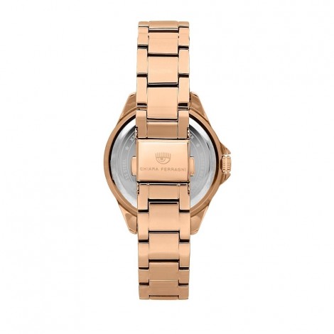 Orologio Chiara Ferragni Solo Tempo Donna Sport Baguette 36 mm Silver Acciaio Gold Rose R1953101503