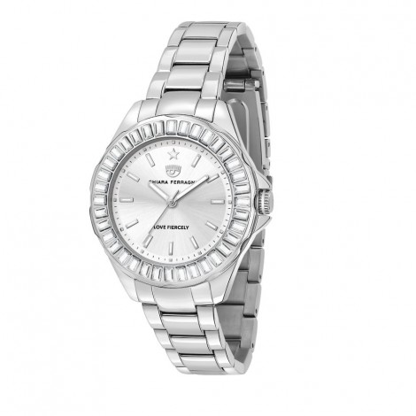 Orologio Chiara Ferragni Solo Tempo Donna Sport Baguette 36 mm Silver Acciaio R1953101504