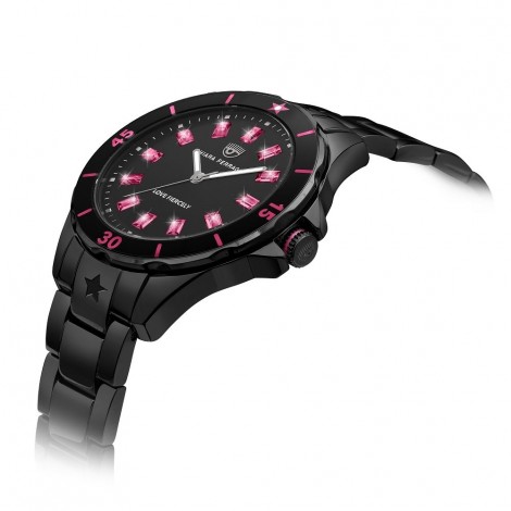 Orologio Chiara Ferragni Solo Tempo Donna Sport Ceramic 36 mm Silver Acciaio Nero Pink R1953101505