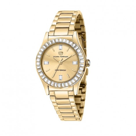 Orologio Chiara Ferragni Solo Tempo Donna Contemporary 32 mm Acciaio Gold White R1953102501