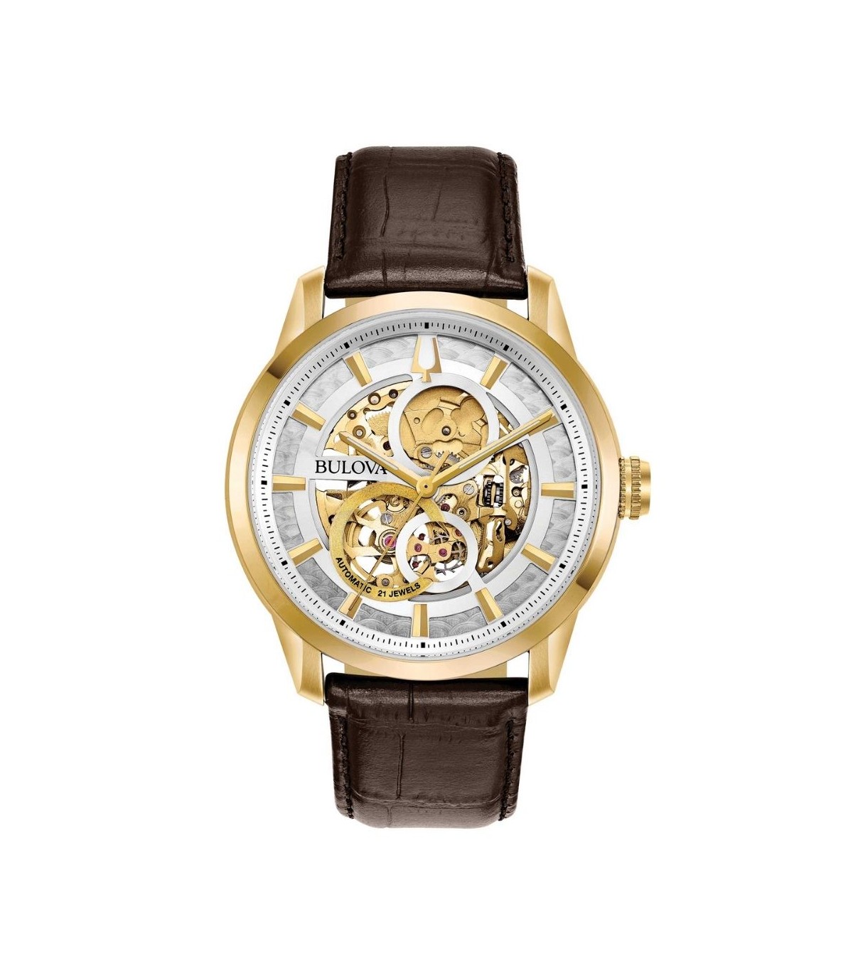 Bulova Orologio Uomo Solo Tempo - Modello Elegante 98A304, Design Classico E Raffinato