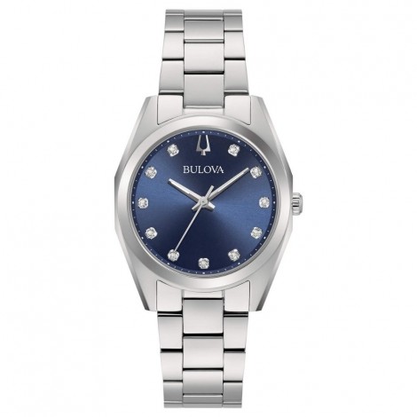 Orologio Solo Tempo Donna Bulova Surveyor Silver Blu 96P229