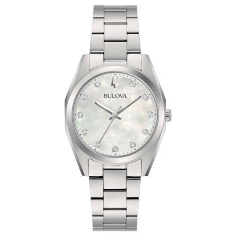 Orologio Solo Tempo Donna Bulova Surveyor Silver Madreperla 96P228