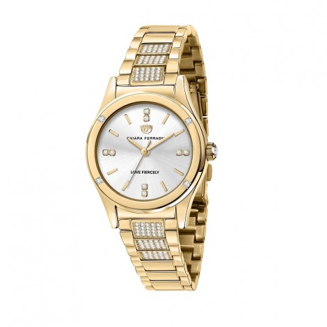 Orologio Chiara Ferragni Solo Tempo Donna Contemporary 32 mm Acciaio Gold White R1953102506