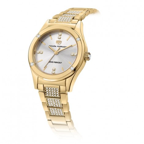 Orologio Chiara Ferragni Solo Tempo Donna Contemporary 32 mm Acciaio Gold White R1953102506