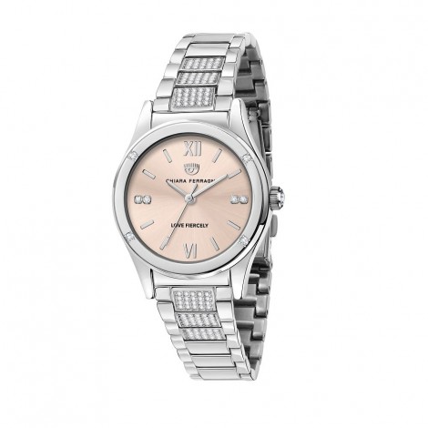 Orologio Chiara Ferragni Solo Tempo Donna Contemporary 32 mm Acciaio Silver Pink R1953102508