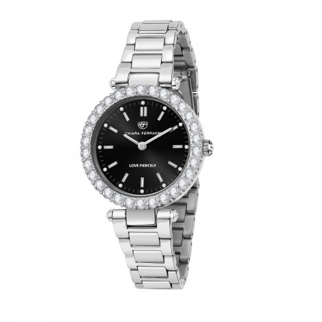 Orologio Chiara Ferragni Solo Tempo Donna Lady Like 36 mm Acciaio Silver Nero R1953103502