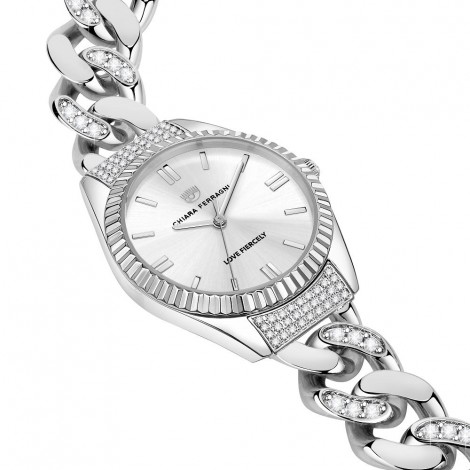 Orologio Chiara Ferragni Solo Tempo Donna Chain Capsule 34 mm Acciaio Silver R1953104502