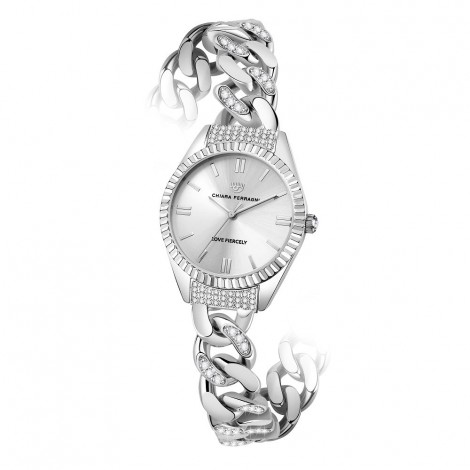 Orologio Chiara Ferragni Solo Tempo Donna Chain Capsule 34 mm Acciaio Silver R1953104502