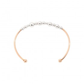 Bracciale Dodo Cuff Bollicine in Argento e Oro Rosa