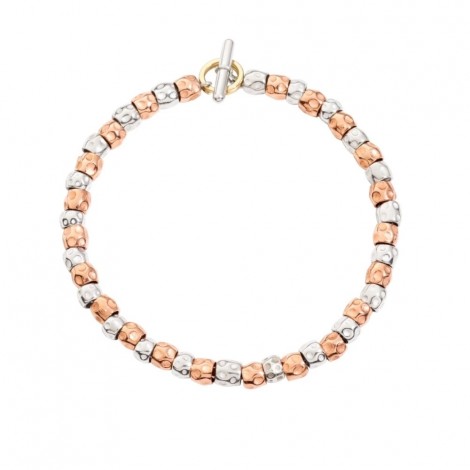 Bracciale Dodo Granelli Rosé Oro Rosa 18Kt e Argento