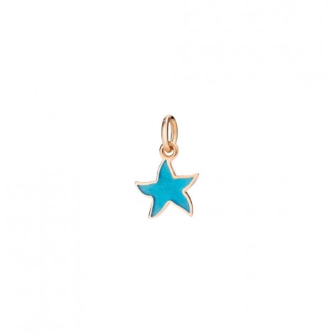 Ciondolo Dodo Stellina Oro Rosa 9Kt Turchese DMB7002STARSTTR9R
