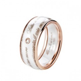 Anello Donna Salvini Frammenti d'Autore Ceramica Bianca 20067989