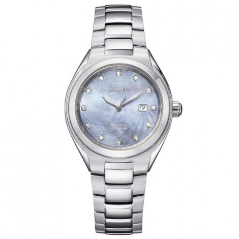 Orologio Solo Tempo Donna Citizen Lady Super Titanio Madreperla Azzurra EW2611-87N