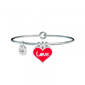 Kidult Bracciale Love Rigido Cuore Rosso 731608