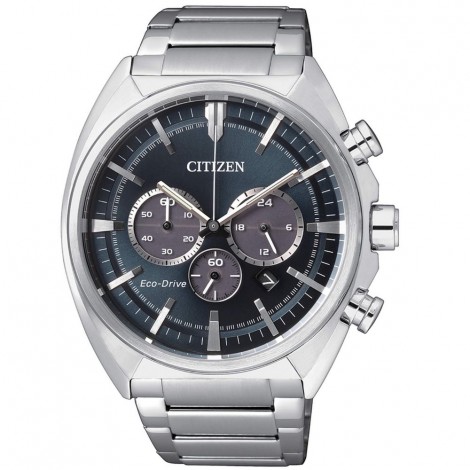 Orologio Uomo Citizen Of Action Acciaio Silver Blu Grigio CA4280-53L