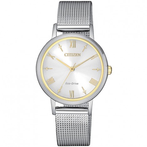 Orologio Solo Tempo Donna Citizen Of Collection Silver Gold EM0574-85A