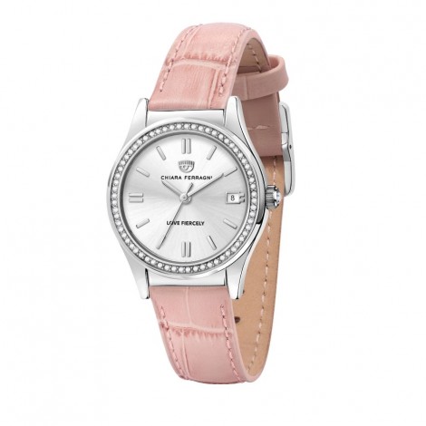 Orologio Donna Chiara Ferragni Contemporary 32 mm Silver Acciaio Pink Pelle R1951102503