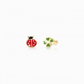 Le Bebé Primegioie Orecchini Fortuna Coccinella PMG053