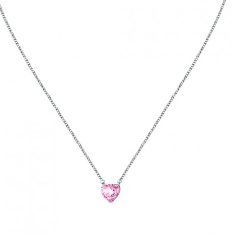 Collana Chiara Ferragni Donna Diamond Heart 38-4 cm Silver Zirconi Pink J19AUV07