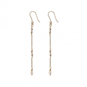 Orecchini Pendenti Donna Alisia Jupiter Long Argento 925 Gold Labradorite AL1581