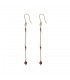 Orecchini Pendenti Donna Alisia Jupiter Long Argento 925 Gold Rubino AL1581