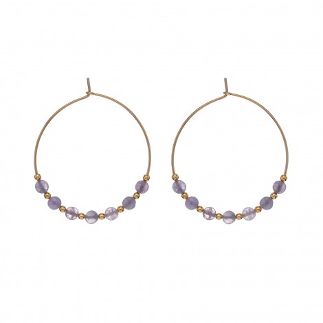 Orecchini Donna Alisia Venus Big Argento 925 Gold Tanzanite AL1582