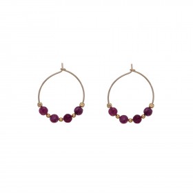 Orecchini Donna Alisia Venus Argento 925 Gold Rubino AL1583