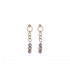 Orecchini Donna Alisia Whitney Long Argento 925 Gold Ametista AL2880
