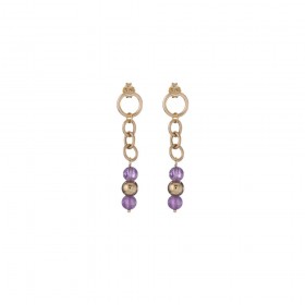 Orecchini Donna Alisia Whitney Long Argento 925 Gold Ametista AL2880