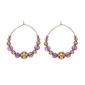 Orecchini Donna Alisia Wanda Argento 925 Gold Ametista AL2885