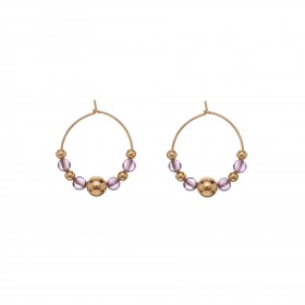 Orecchini Donna Alisia Wanda Argento 925 Gold Ametista AL2886