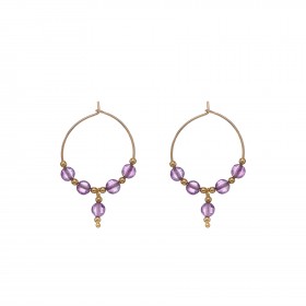 Orecchini Donna Alisia Connie Argento 925 Gold Ametista AL2930