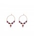 Orecchini Donna Alisia Connie Argento 925 Gold Rubino AL2930